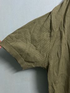 Olive Green Knit T-Shirt