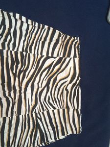 Zebra Print Mini Skirt