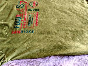 Vintage Style Green Graphic Tee