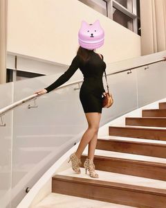 Black Knit Midi Dress