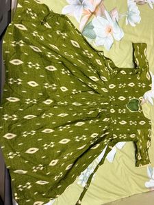 Green Printed Dress