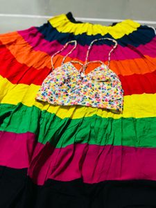 Navratri Style Colorful Lehenga Choli