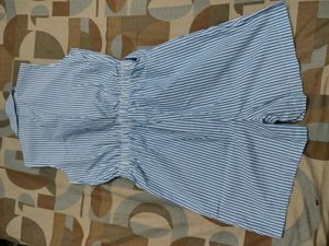 Striped Blue Romper