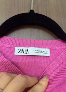 TOTAL LOOK COMBO | ZARA knit Top and straight Jean