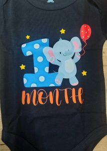 Cute 1 Month Baby Onesie