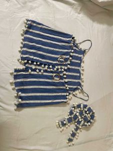 Women Striped Sleeves Top