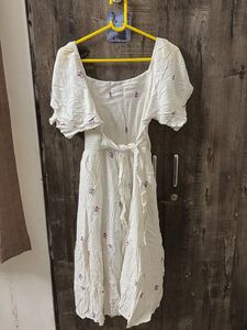 White Midi dress