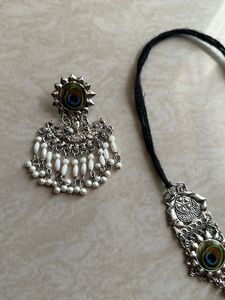 Oxidised Mor Pankh Set