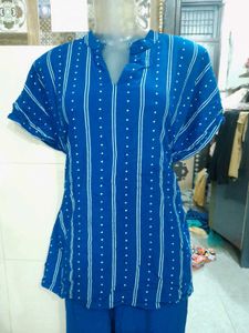 Blue Coords Set Kaftan Style