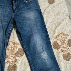 Blue distress Denim Jeans