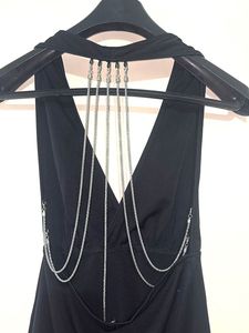 Black Halter Mini Dress