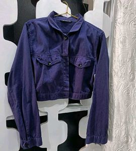 BRANDED Cropped Denim Jacket
