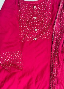 Maroon Stone Work Gown✨❤️