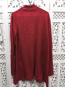 ✈️ Imported Red Open Front Cardigan B