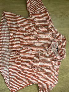 Striped Short Sleeve Button Down