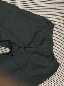 Black Cargo Cotton Pants