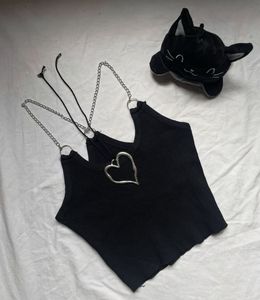 Chain crop Top