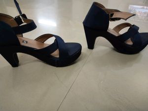 Blue High Heels