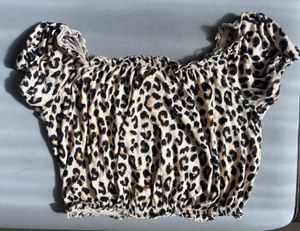H&amp;M Divided Leopard Print Top - Size S