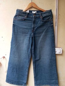 Denim Blue Wide Leg H&M Jeans (Women)