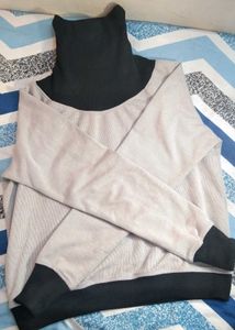 High Neck For Winter Sweatshirt