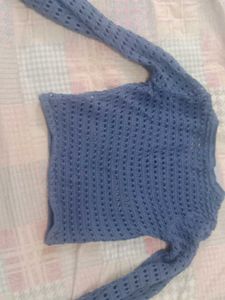 Blue Knit Sweater