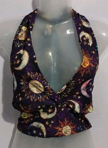 Sun &amp; Moon Halter purple Top