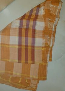 Simple Mustard Cotton Saree