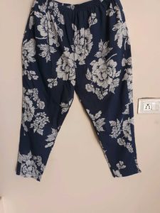 Navy Blue Floral PALAZO SUIT SET