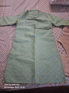 Green Sherwani Style Kurta Set
