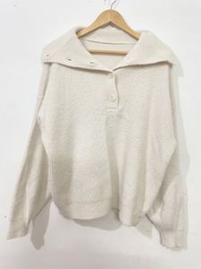 Cream Coloured Polo Pull Over