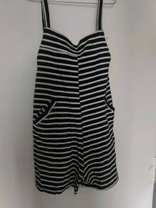 Striped Pocket Romper