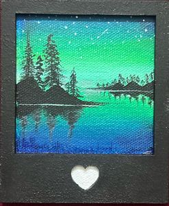 Set of 6 Small Canvas Framed Painting