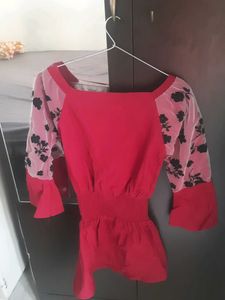 Fashionable Maroon Top