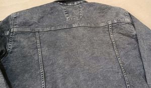 Trendy Gray Denim Jacket