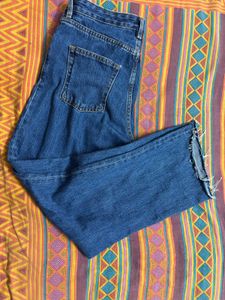 High Waisted Blue Jeans