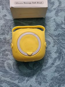 Silicone Bath Brush w Soap Dispenser Body Scrubber