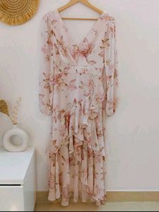 Forever New Flowy Floral Ruffle Dress
