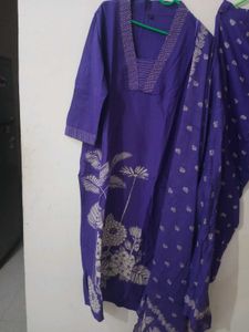 Beautiful partywear Purple Kurta Set