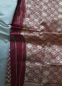 Silver Banarasi Saree