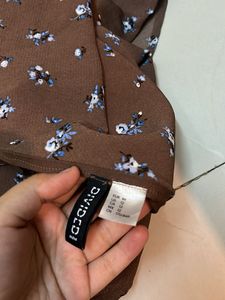 Floral Brown Mini Skirt