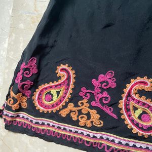 Embroidered sleeveless top