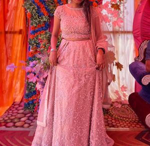 Pink Embellished Lehenga Choli