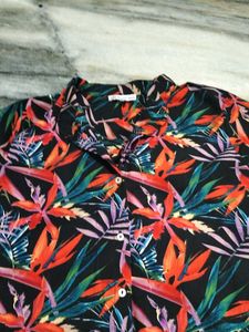 Tropical Print Dress