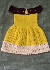 Crochet Baby Dress - Handmade