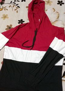 Stylish color block hoodie
