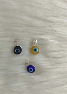 925 Evil Eye Pendants With Hallmark