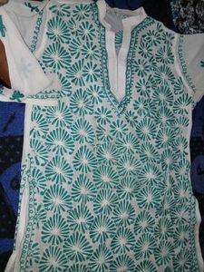 Chikankari New Kurti, Fit L/Xl, Totally Nw