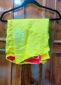 YELLOW & RED COTTON DUPATTA