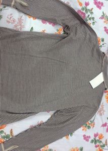 Zara Striped Long Sleeve Top